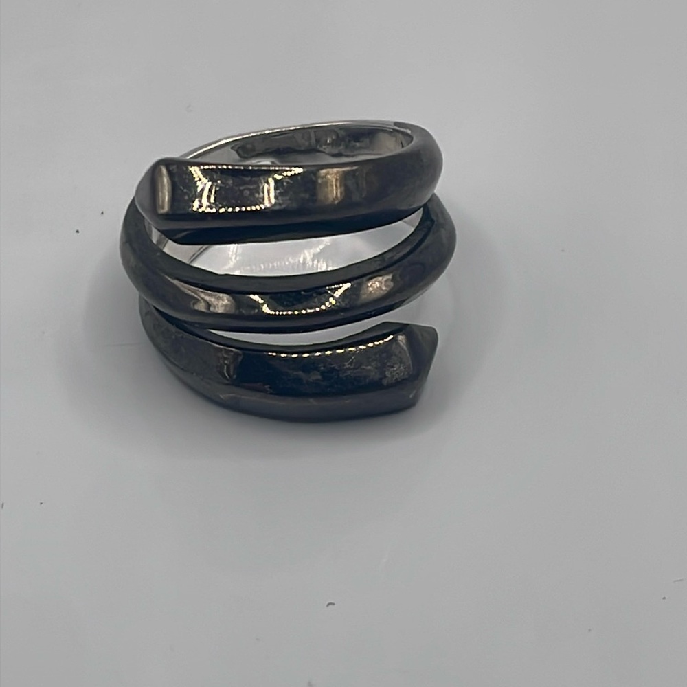 Lia sophia gunmetal wrap ring